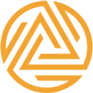 Aureus logo in golden color with transparent background